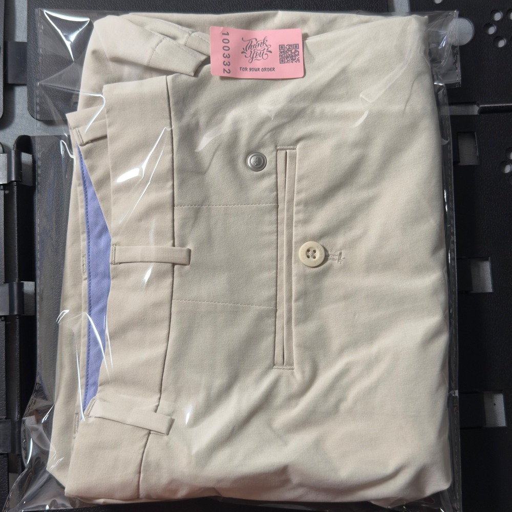 Peter Millar Surge Shorts Mens 38 Cream Good Crown Crafted Tailored Fit Golf - Picture 14 of 14